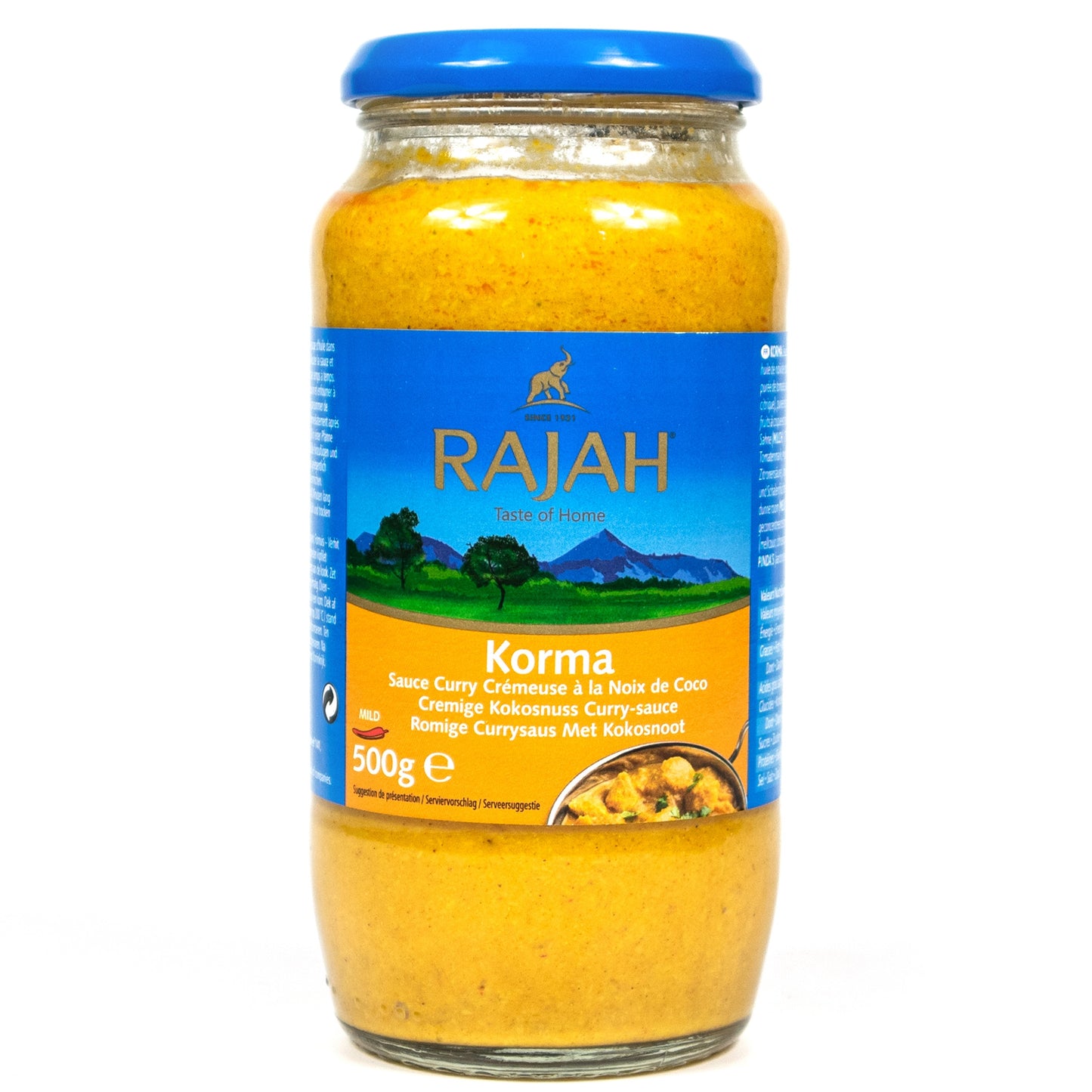 Rajah - Korma cremige Kokosnuss Currysauce (mild) á 500 g