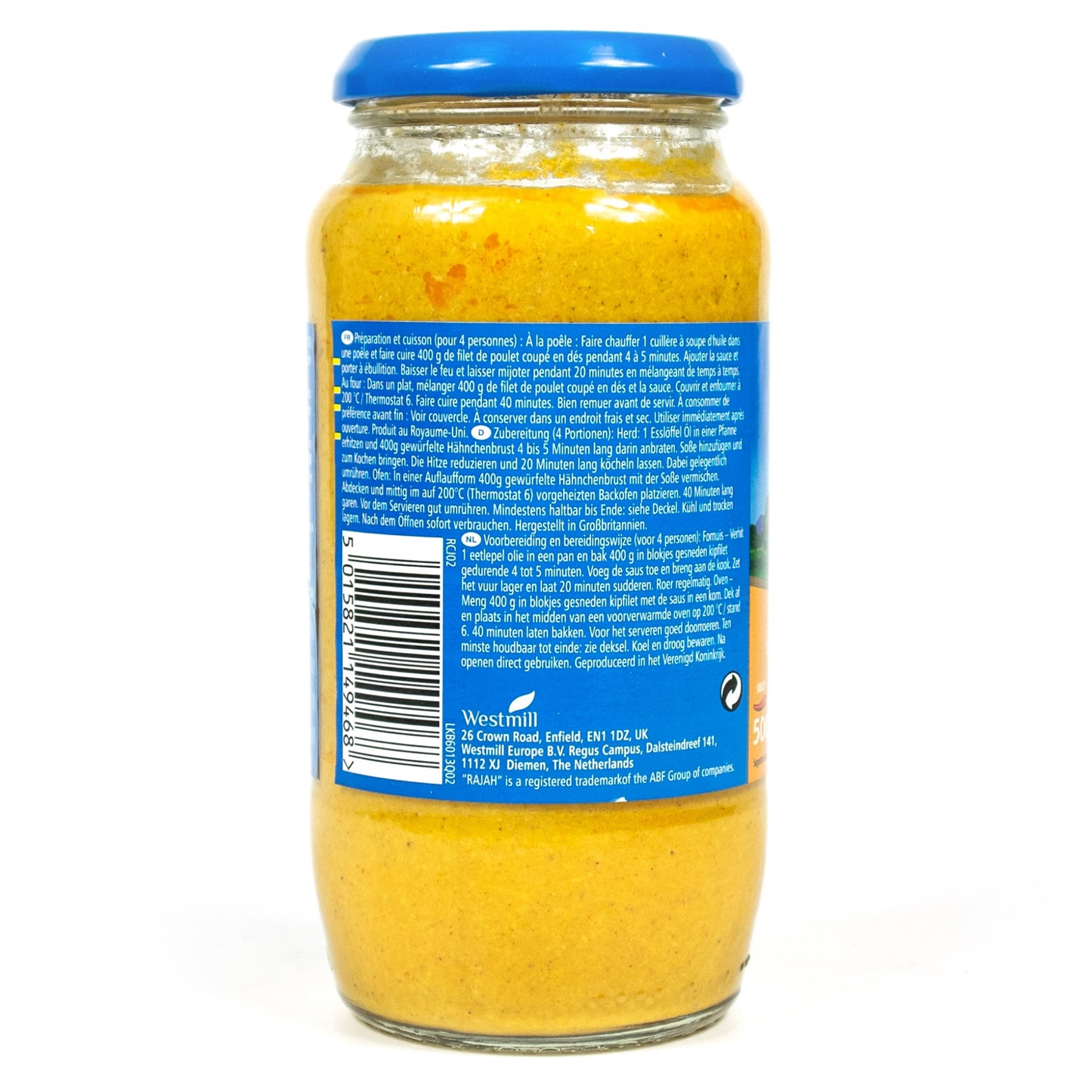 Rajah - Korma cremige Kokosnuss Currysauce (mild) á 500 g