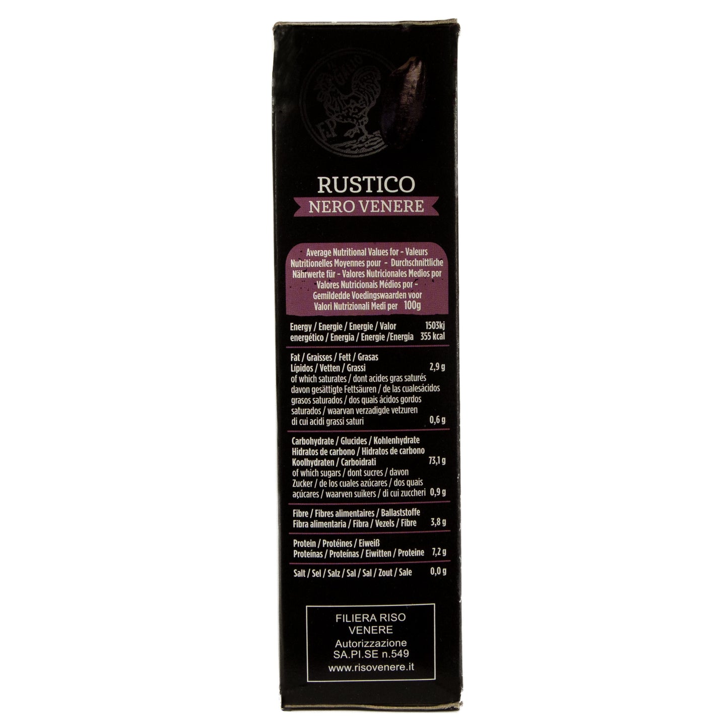 Gallo - Rustico Nero Venere Schwarzer Vollkornreis 500 g Packung
