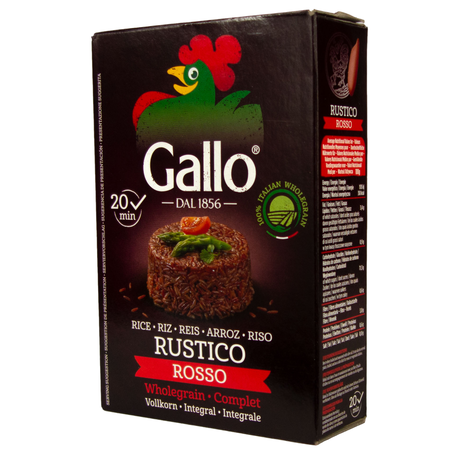 Gallo - Rustico Rosso Roter Langkornreis 500 g Packung