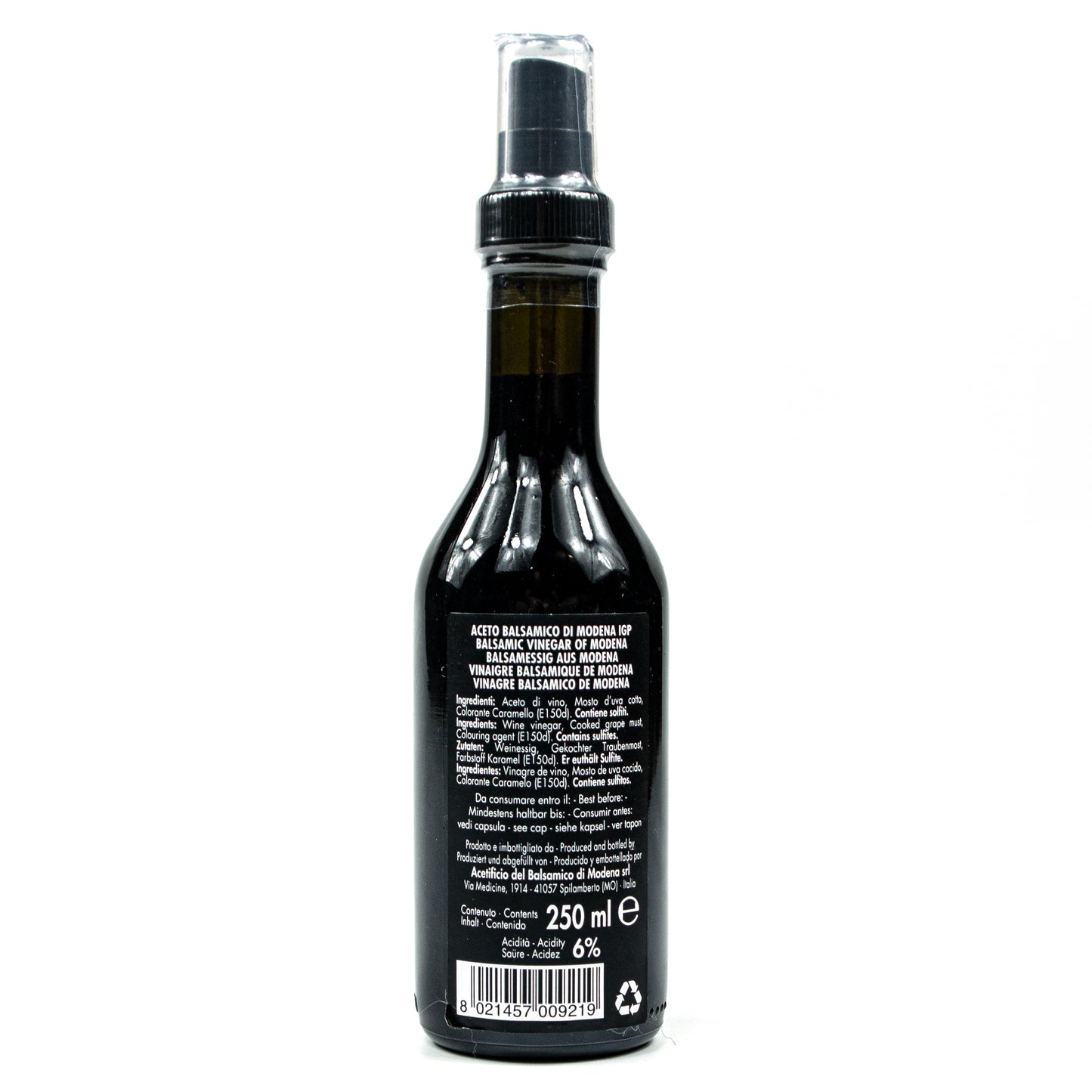 Acetificio - Aceto Balsamico di Modena IGP Crema in á 250 ml Sprayflasche