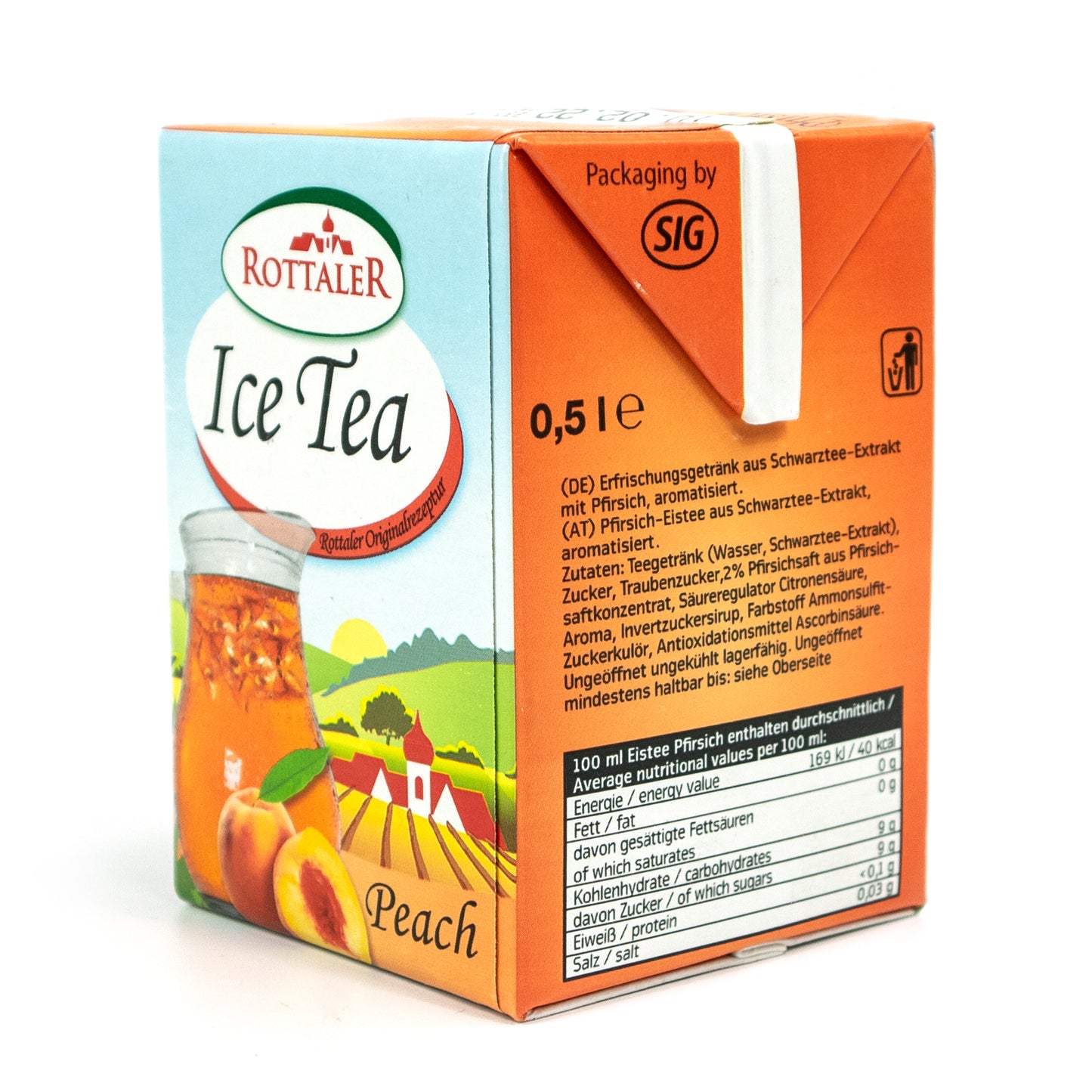 Rottaler - Eistee Pfirsich Ice Tea Peach 0.5 Liter