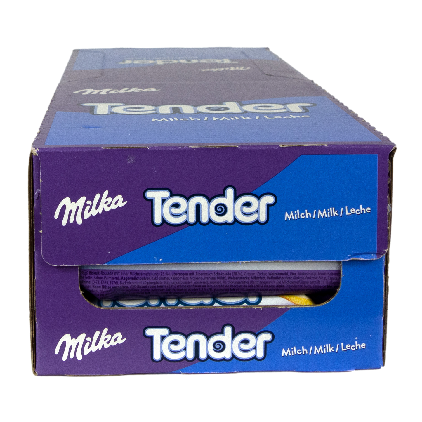 Milka - Tender Milch Biskuit-Rolle mit Milchcremefüllung und Vollmilchschokolade (21 x 37g)