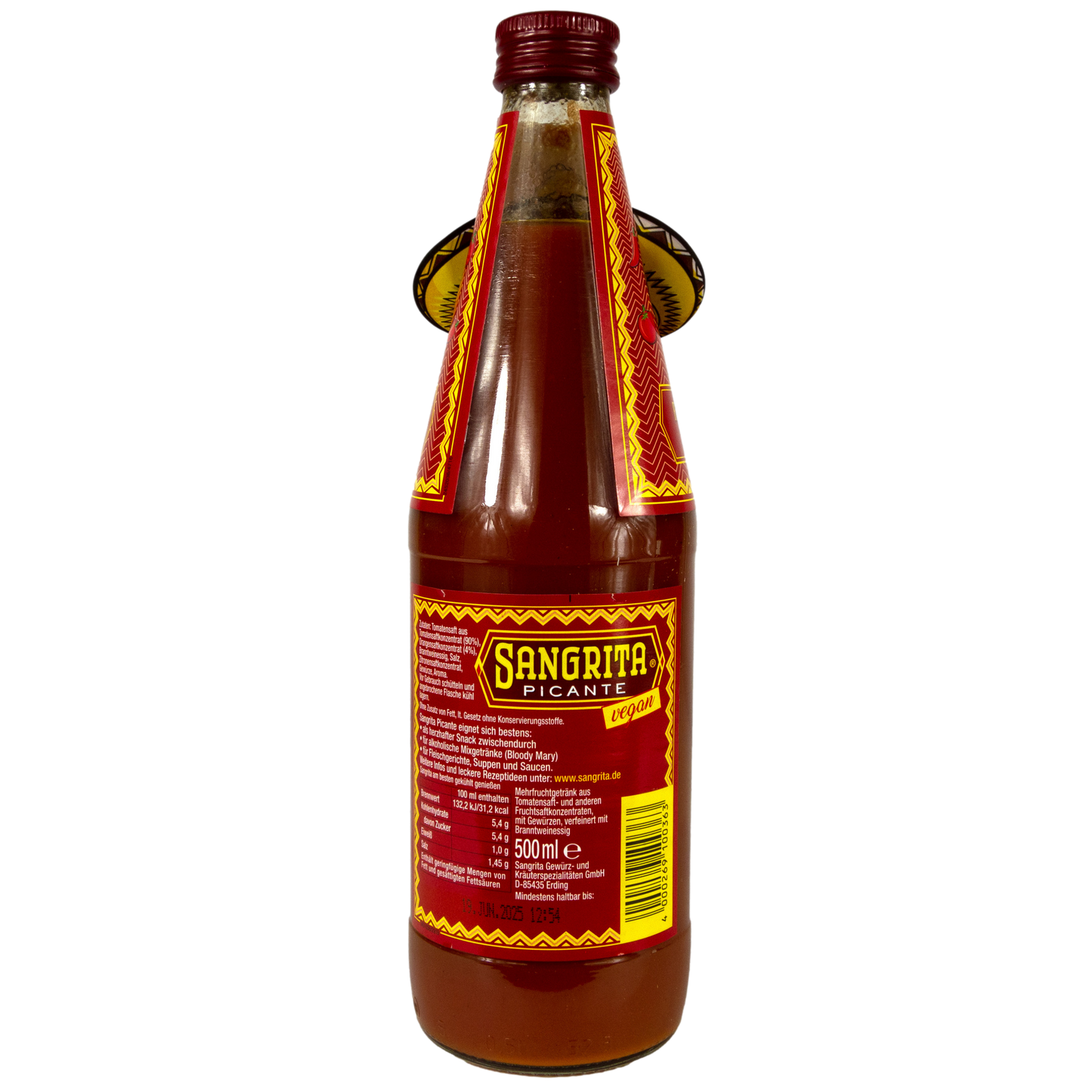 Sangrita - Tomatensaft Picante feurig Würztrunk á 0,5 Liter