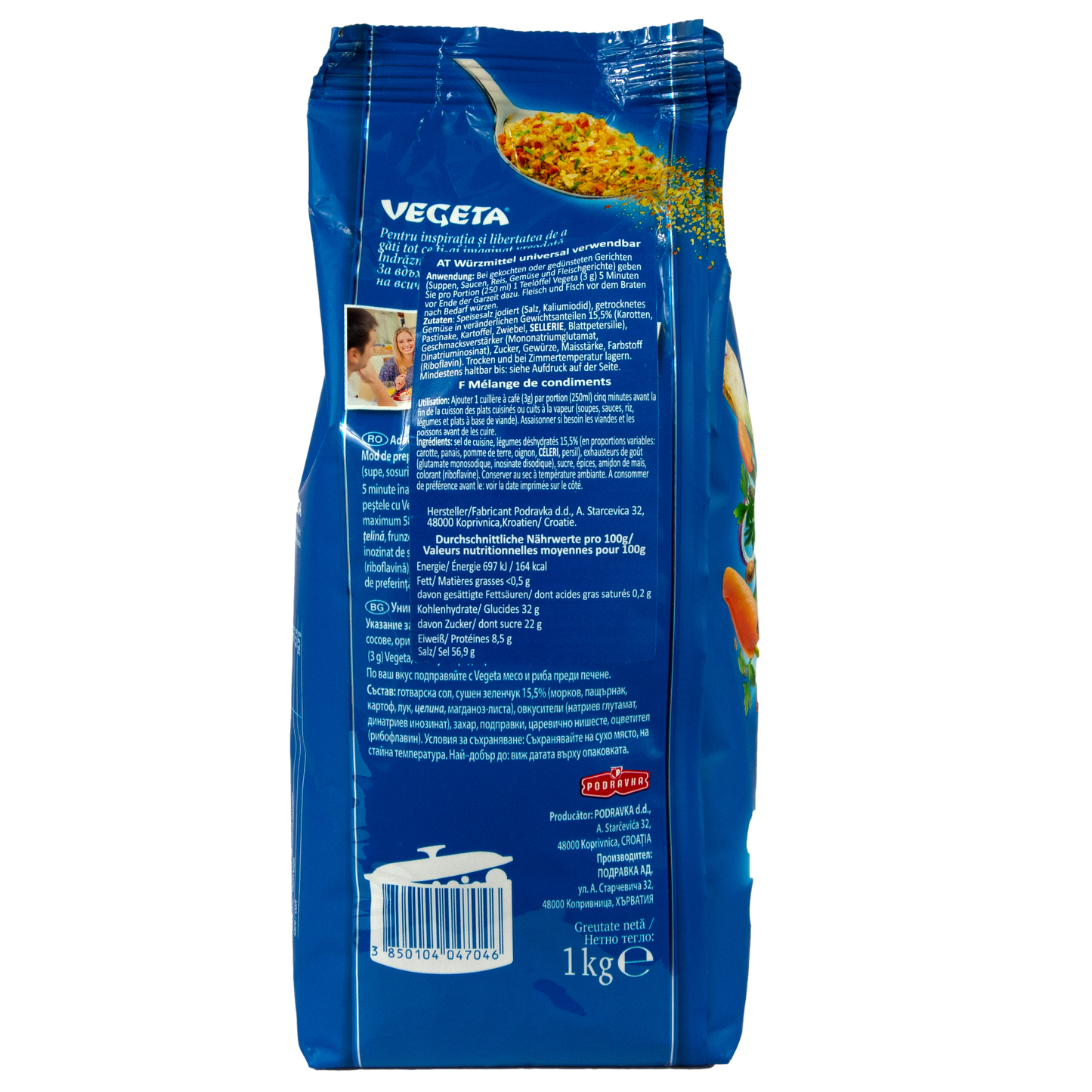 Podravka - Vegeta Gewürzmischung mit Gemüse 1 kg Packung